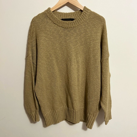 Jenni Kayne Cruise Cocoon Crewneck Safari Small - Picture 4 of 7